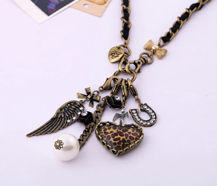 Новое поступление 2013 модное винтажное ожерелье с подвеской в форме сердца