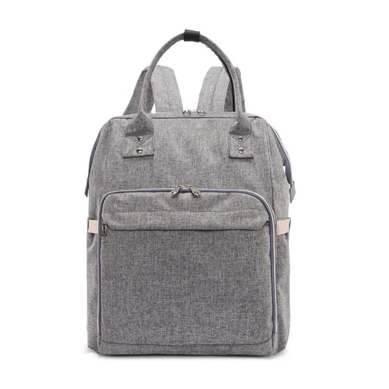 Gray with hooks Прямая поставка, сумка для подгузников, сумка для мам, сумки для подгузников для детских колясок, сумка большой емкости, рюкзак для путешествий, сумка для кормления, уход за ребенком - Цвет: Gray with hooks