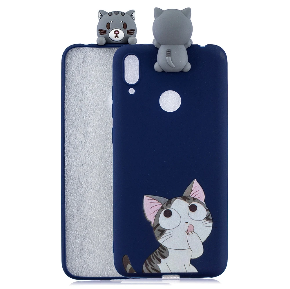 3 Etui Huawei Y5 Y6 Y7 Y9 Prime Cases 3D Kawaii Panda Unicorn Silicon Cover on for Funda Huawei Y5 Y6 Y7 Y9() Phone Case - Цвет: 3