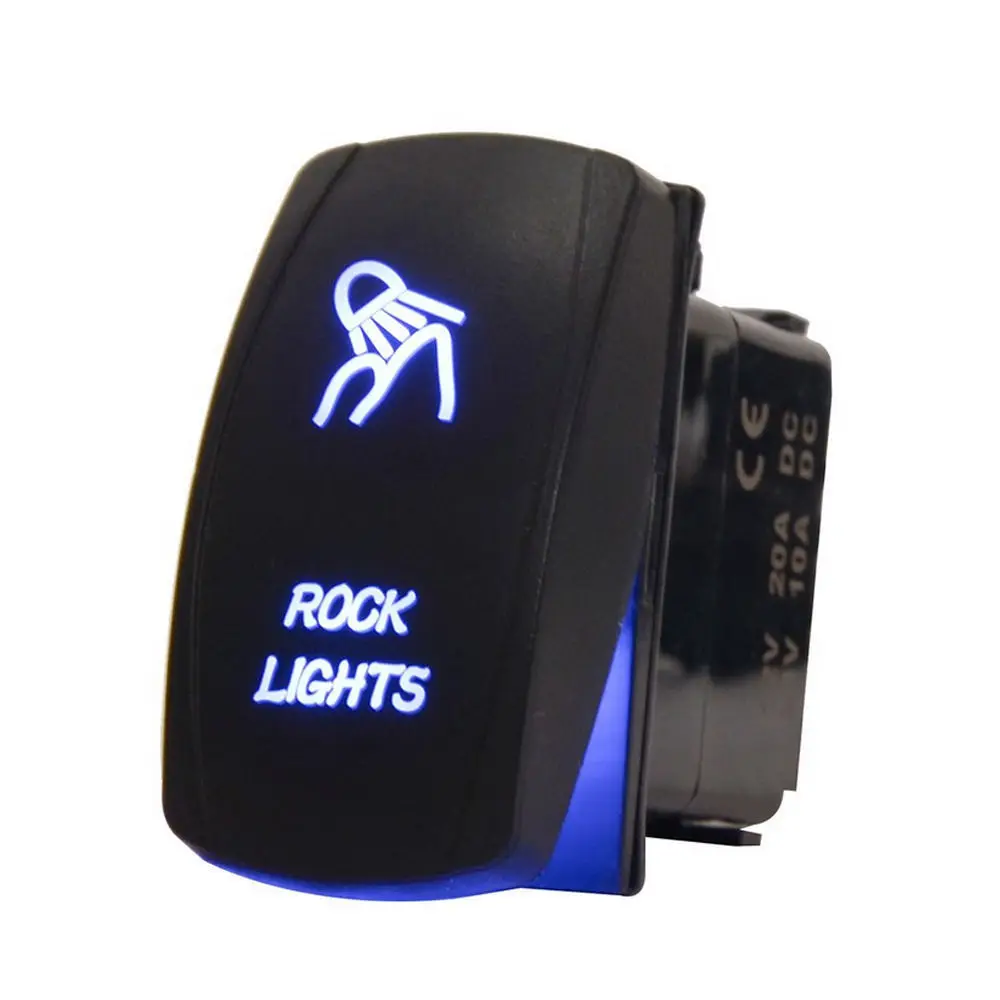 EE support 12V 20A сисветодиодный Автомобильная Водонепроницаемая переключатель рок