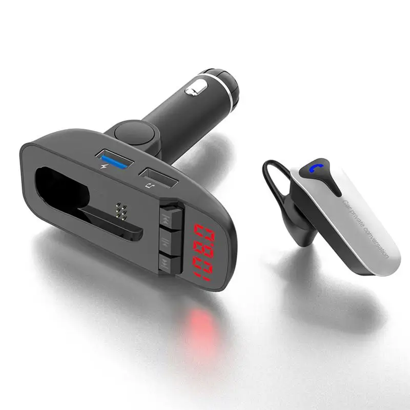Многофункциональный Автомобильный MP3 плеер Bluetooth наушники fm передатчик зарядное