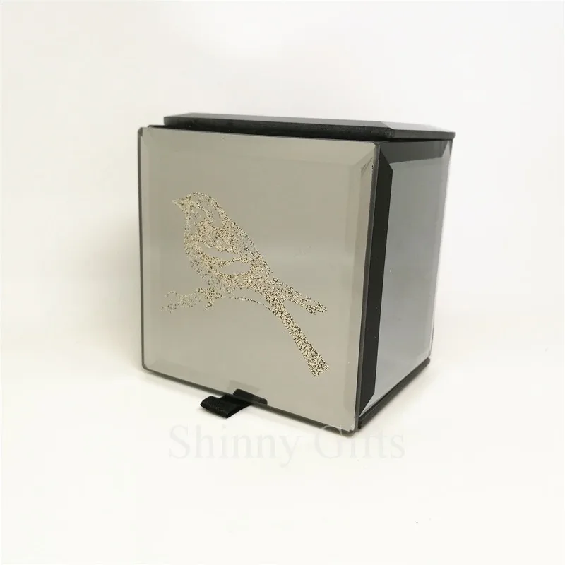 2017 Новый дизайн стеклянная коробка безделушка для ювелирных изделий Свадебные