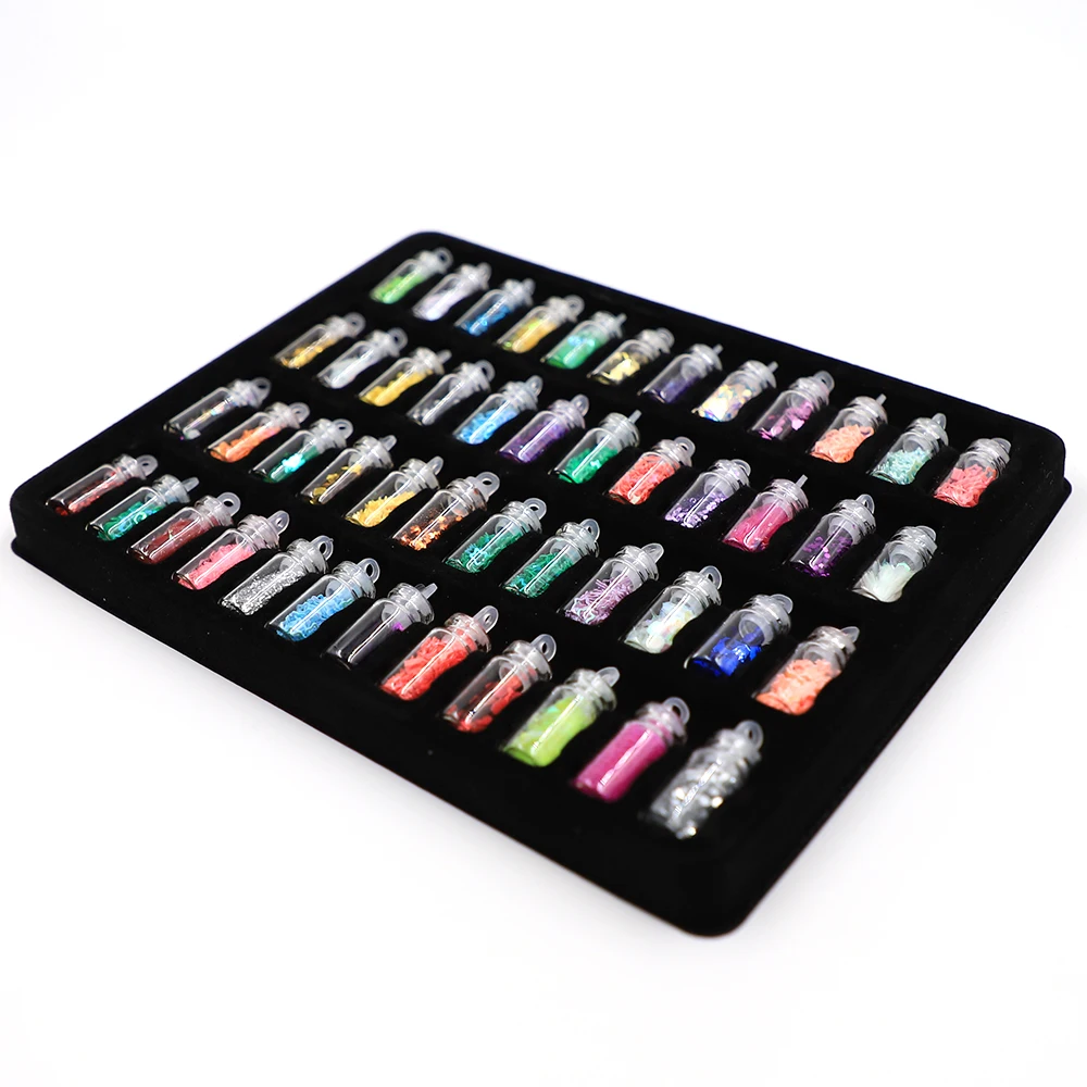 48Pcs Glitter Filler Charms for Slime Fluffy Box Toys Children Slide Magic Clear DIY Slimes Accessories Kit Supplies Kids | Игрушки и