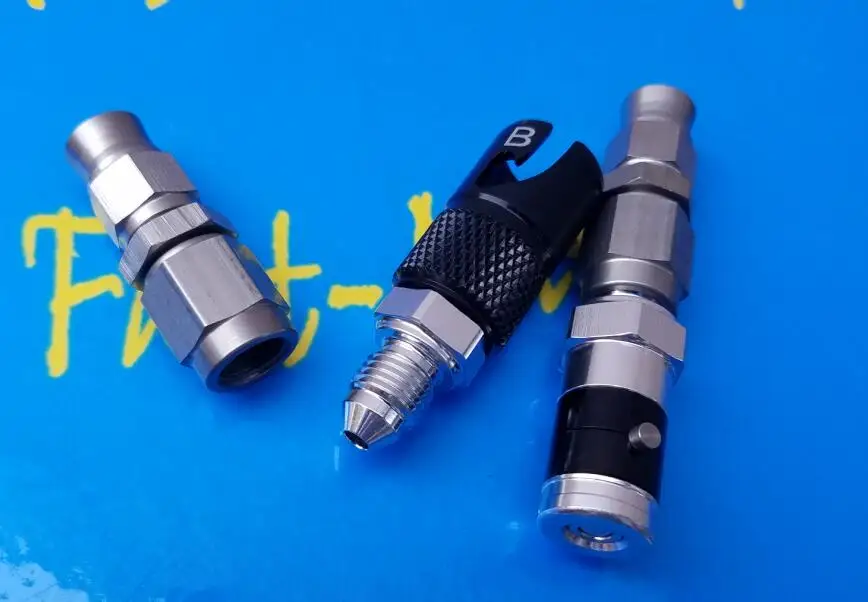 3 AN3 тормоза линии жидкости Quick Release Отключите разъем установки адаптер с 2 шт. 3an адаптер для ptfe тефлон тормоз шланг