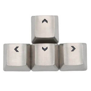 teamwolf stainless steel mx keycap silver color metal keycap for mechanical keyboard gaming key arrow key light through back lit free global shipping
