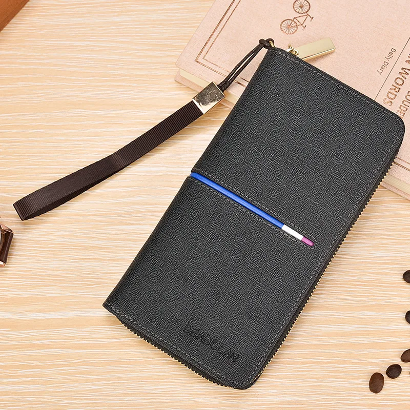 2020 роскошный мужской кожаный кошелек клатч кошельки Удобные сумки бизнес Carteras