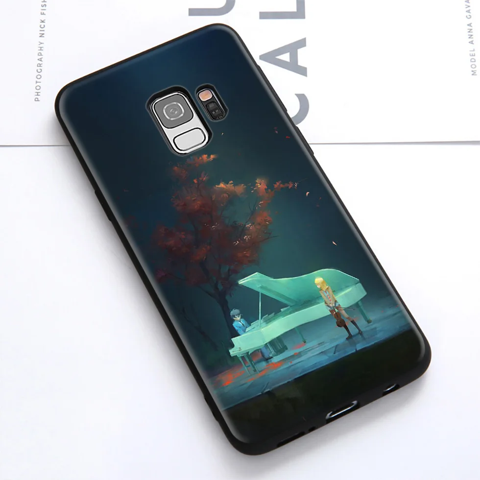 WEBBEDEPP April аниме мягкий чехол для Samsung Galaxy S10 S10e S9 S8 Plus S7 S6 Edge &amp J6 2018 Note 10 9 8 |