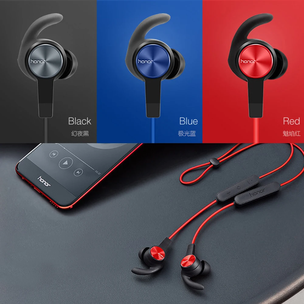 huawei Honor xSport Bluetooth гарнитура AM61 IPX5 Водонепроницаемый BT4.1 Музыкальный Микрофон управление беспроводные наушники для Android IOS