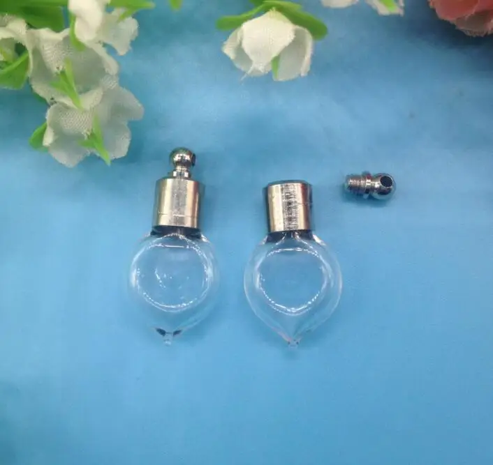 10 шт./лот прозрачный стеклянный флакон в форме сердца для украшений мини-флакон с
