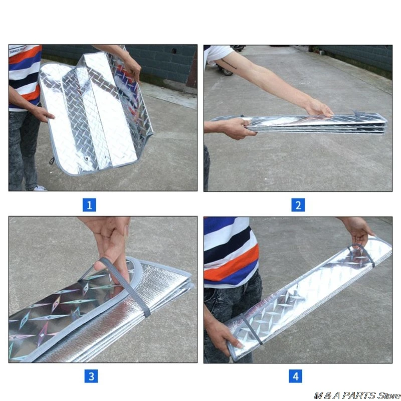 Windshield Sunshades Front Summer Shades Extra Thick Laser Sun Protection SUV Cross-country Block Sunshade Car | Автомобили и