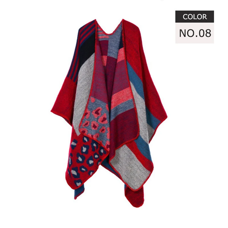 Женские пончо Carteras пашмины женские зимние y Ponchos Mujer Desigual Abrigo в клетку 2019 Шали