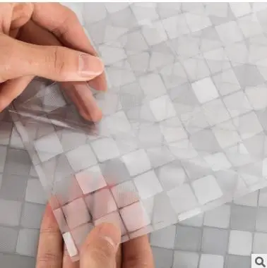 Электростатическая прозрачная непрозрачная 3d наклейка на стекло для ванной