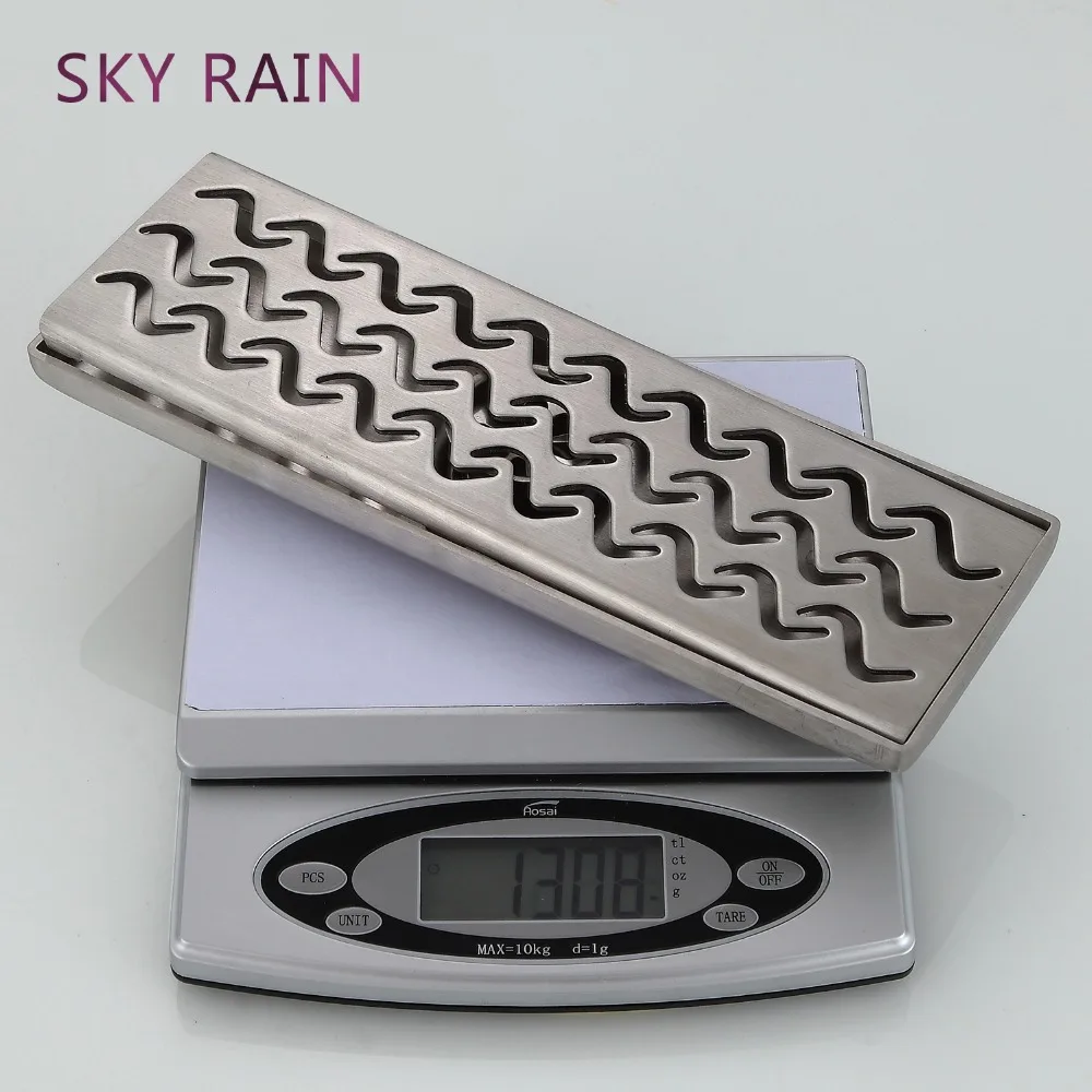SKY RAIN высококачественный линейный Слив для душа из нержавеющей стали 304 с защитой