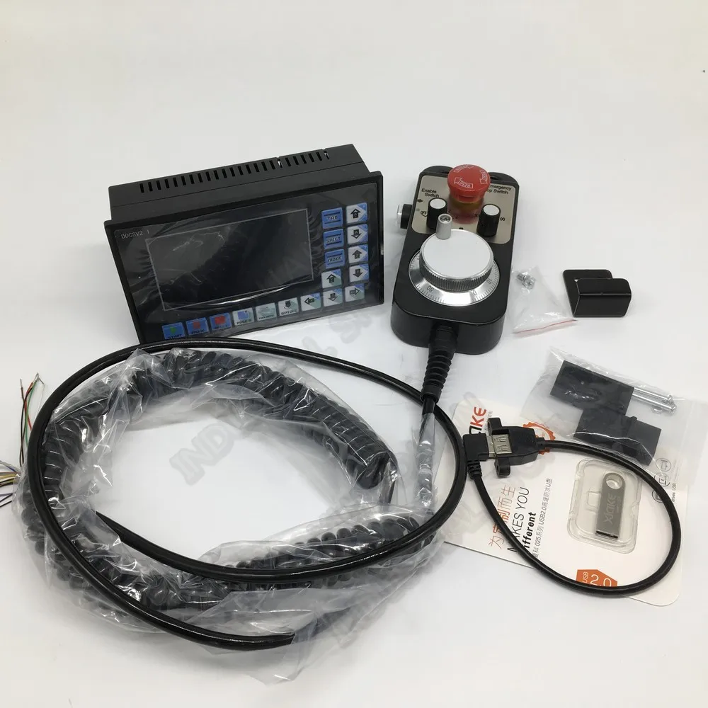 CNC 3 4 Ось Оффлайн Motion Controller G товара Mach3 USB Интерфейс Системы+ MPG стороны колесо для Степпер с сервоприводом фрезерный маршрутизатор