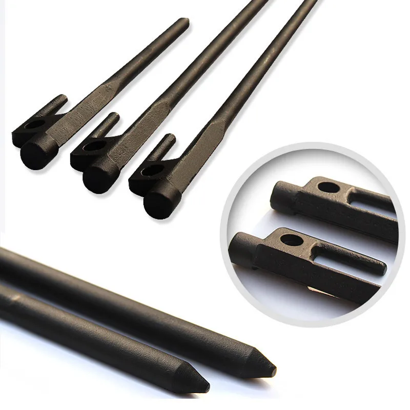 2 шт. кованая сталь палатки Ставки палатка колышек открытый навес гвозди тяжелых