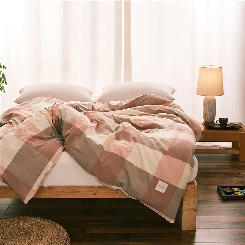 Современный стиль красный коричневый плед шаблон постельные принадлежности 1 шт.