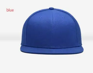 blue 10 шт./партия с фабрики хип-хоп кепки Snapback с логотипом на заказ/с плоскими полями Хип-Хоп Кепка унисекс с плоскими полями регулируемый размер - Цвет: blue