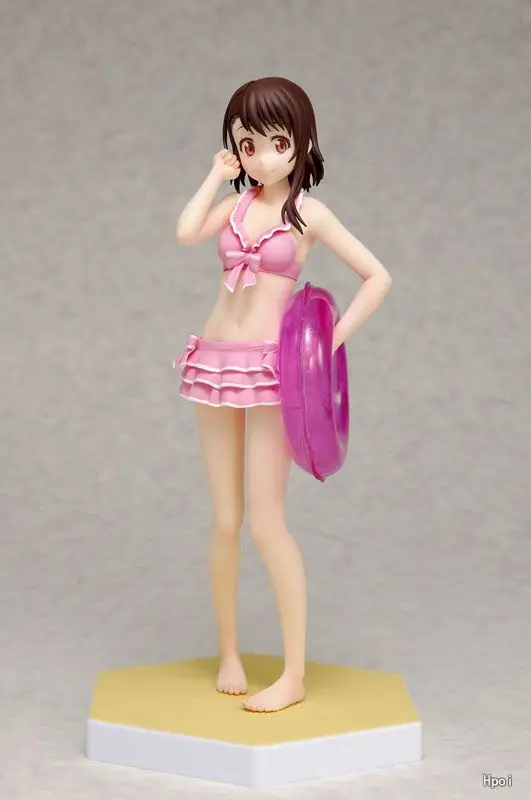 16 см аниме Nisekoi Onodera Kosaki розовый купальник спасательный круг Ver ПВХ модель
