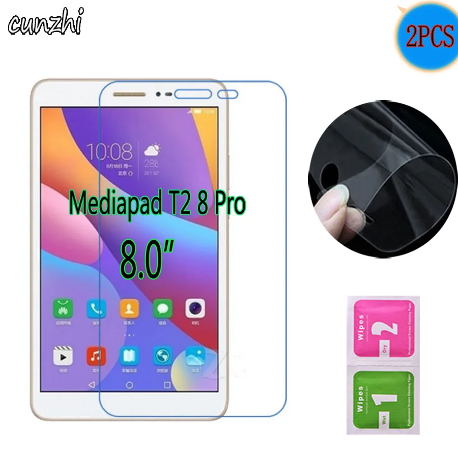 2 шт. прозрачный мягкий ультра тонкий экран протекторы для huawei Mediapad T2 8 Pro 0 дюймов