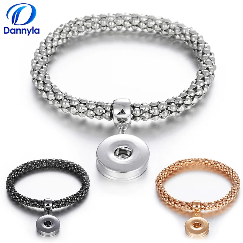 DIY Wesh эластичность оснастки браслеты оптовая продажа 3 цвета кнопки ювелирные