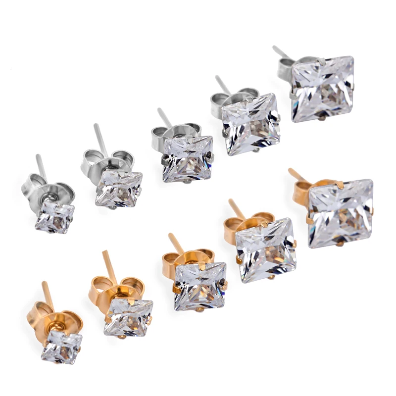 Необычные не вызывает аллергию 316L нержавеющая сталь чистый квадратной формы с