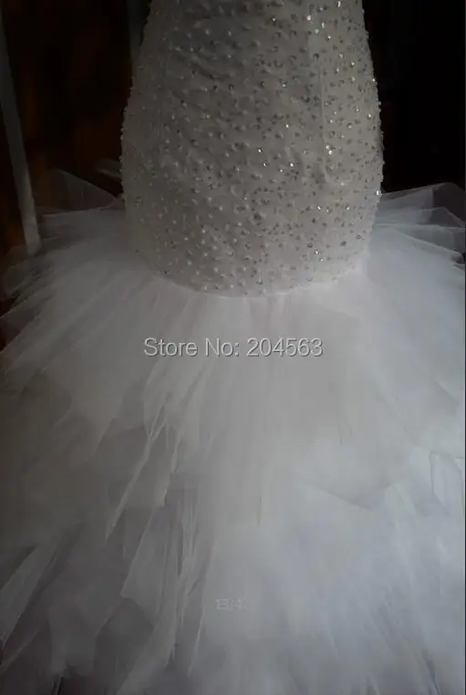 Hot Sale Real Picture Sweetheart Wedding Dresses Mermaid vestido de noiva with Crystals | Свадьбы и торжества