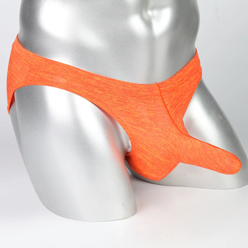 Трусы брифы мужские экзотические пикантное нижнее белье для геев с мешочком