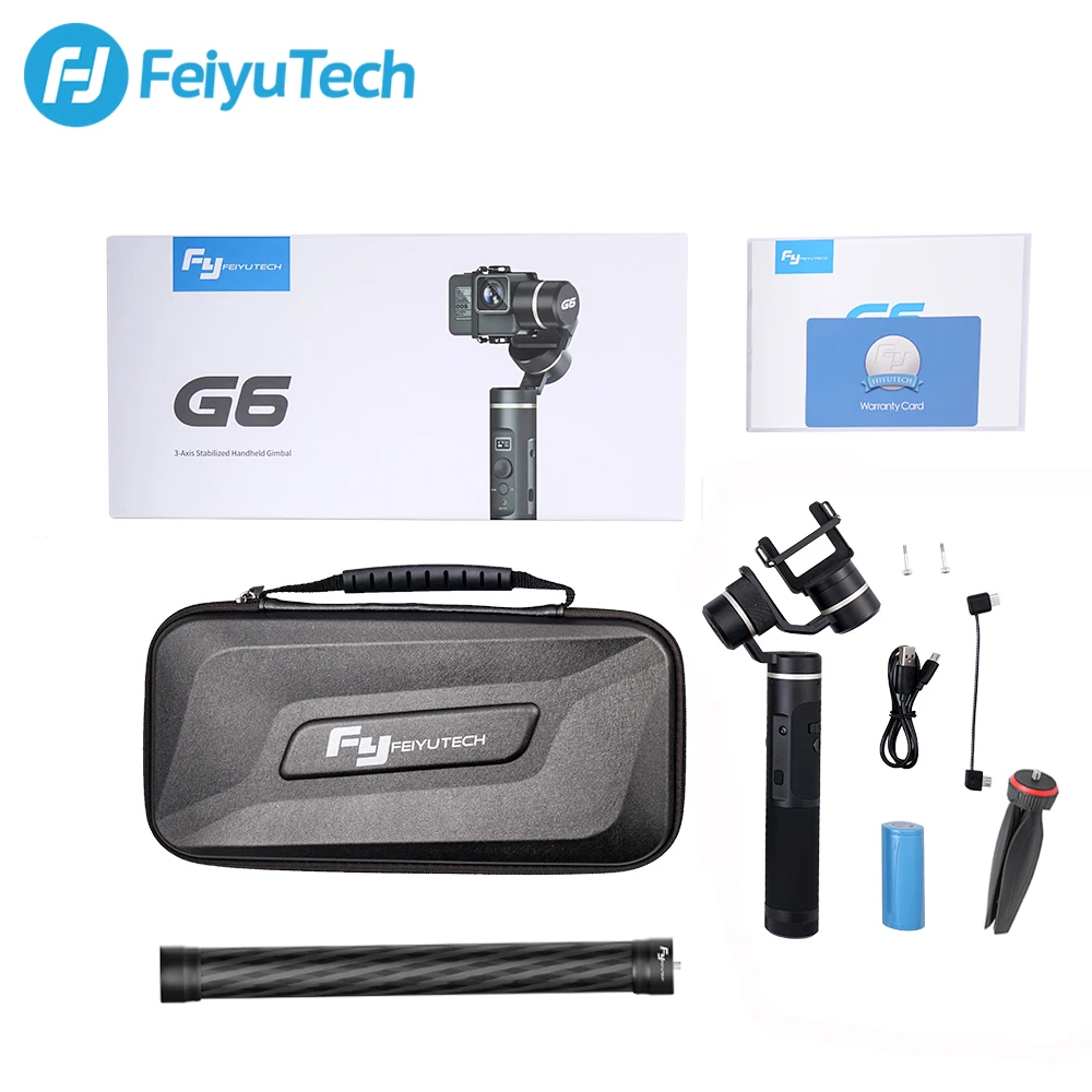 Стабилизатор для экшн камеры FeiyuTech G6 брызгозащищенный шарнирный стабилизатор Wi Fi
