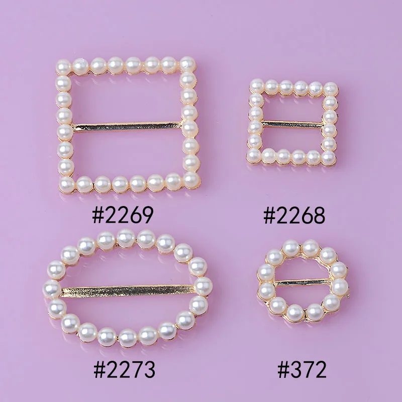 

50pcs/lot Pearl alloy charm Ribbon Button Square Elliptical Loving Diy handmade