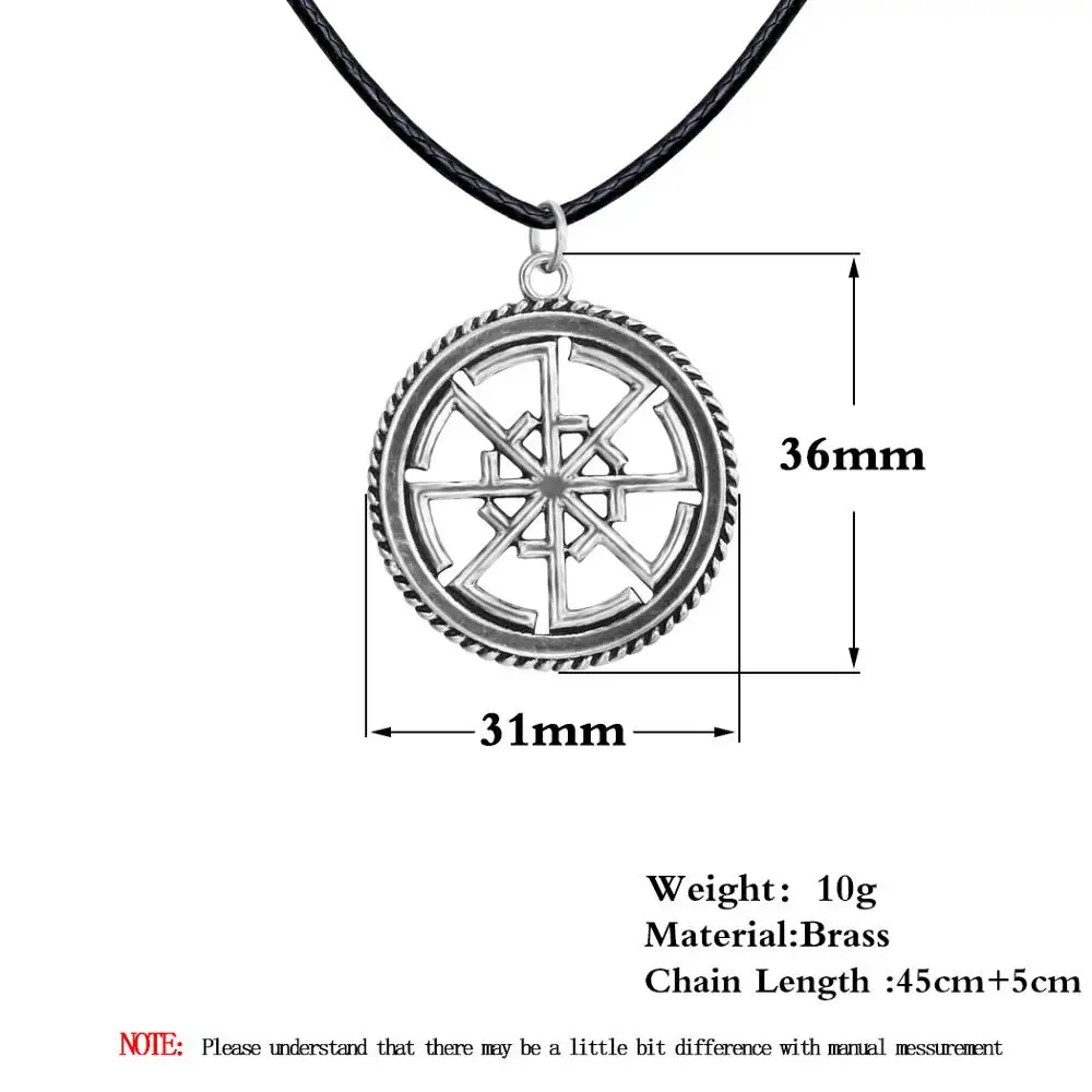 Viking кулон Valknut мужское ожерелье для женщин круглый языческих религиозных мужчина