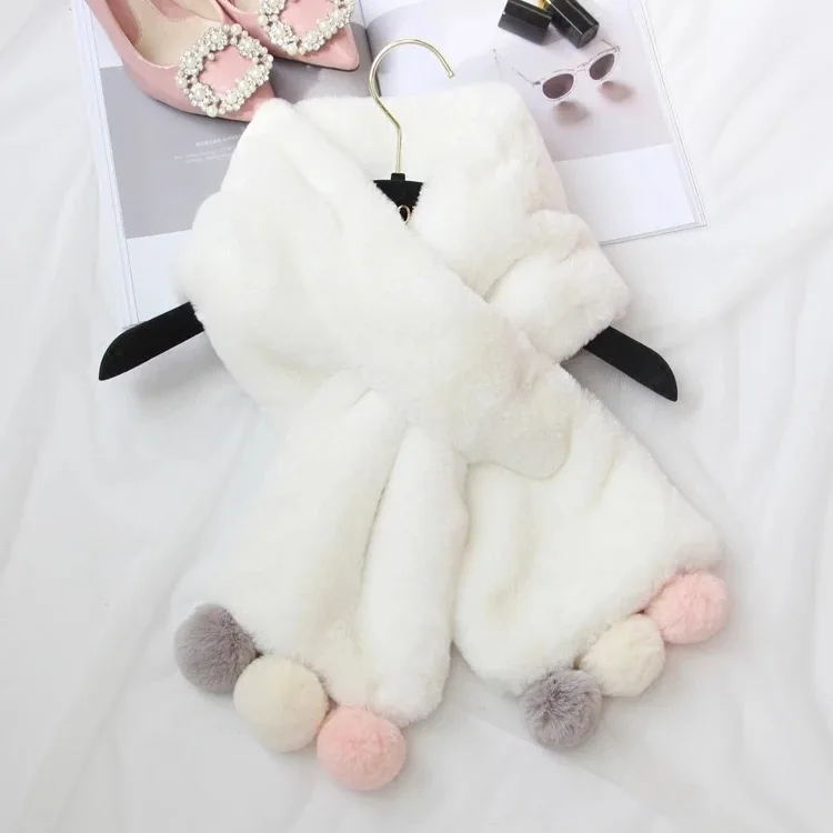 

MIARA.L tor Lace beaded choker lady Fur heavy hair colla fox fur fake collar winter clothing accessories sweet false collar