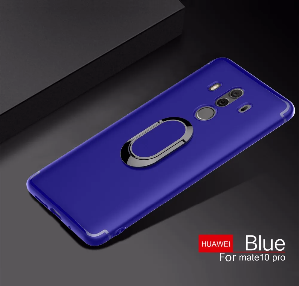Чехол для huawei mate 10 Pro Для Телефона TPU задняя крышка с кольцом Автомобильный