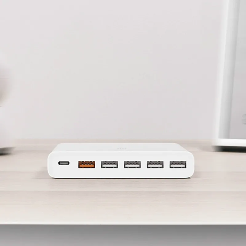 Оригинальный Xiaomi USB-C 60 Вт выходной разъем зарядного устройства Type-C 6 USB порты QC 3 0