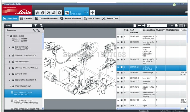 Новинка руководство по эксплуатации Linde LSG 5.1.4 + Pathfinder / v3.6.2.11 Doctor v2.01.05 генератор