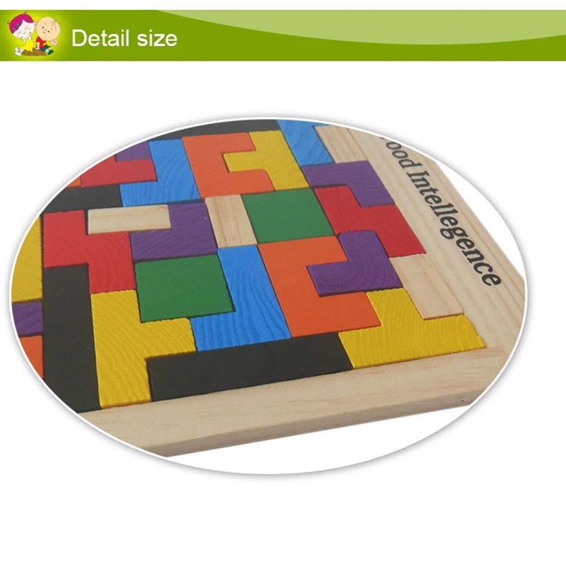 Tangram Логические Детские головоломки Развивающие игрушки 3D деревянные пазлы доска для головоломки игрушки тетрис игра Детские игрушки Подарки год