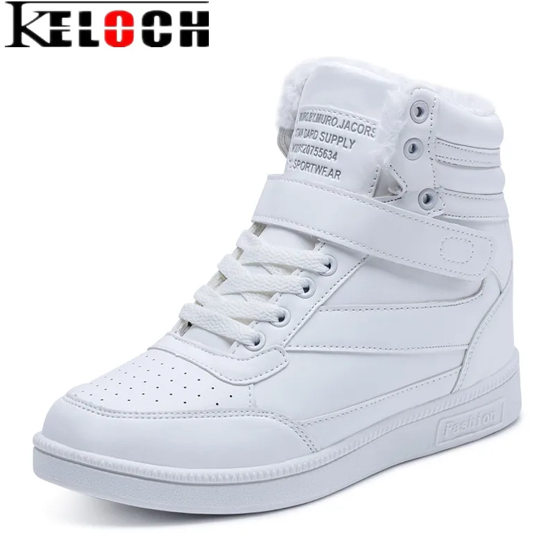Keloch/Зимние теплые кроссовки увеличивающие рост см на 6 для женщин прогулок