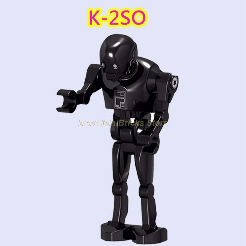 K-2SO Звездные Войны Изгой Один Jyn Cassian Andor K2SO StarWars Obi Wan Kenbobi первый заказ игрушки для детей звездные войны строительные блоки - Цвет: K-2SO