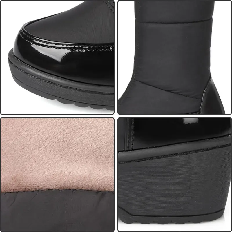 Зимние сапоги Fanyuan выше колена зимние супер теплые на платформе модные женские