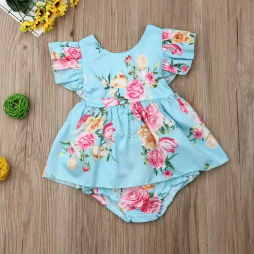 Комплект одежды для малышей платье маленьких девочек праздничное с