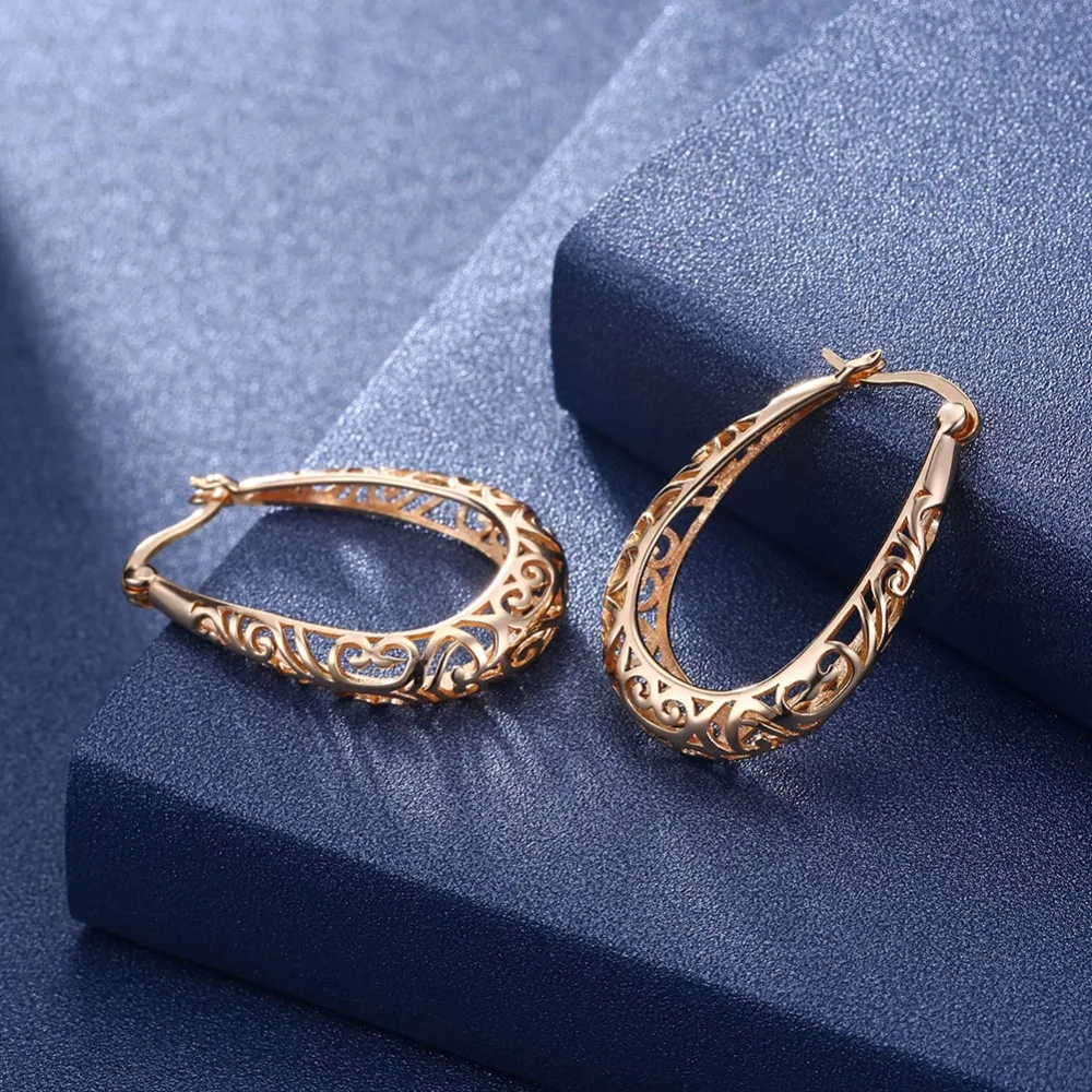 Retro 925 Sterling Silver Hoop Earrings Women Hollow Ancient Pattern Big S925 Lady Party Ears Ornament White Gold Color | Украшения и
