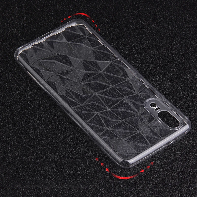 Soft Case For Huawei P20 Back Cover Lite Nova 3e Cases 3D Diamond Transparent Phone Bags Luxury |