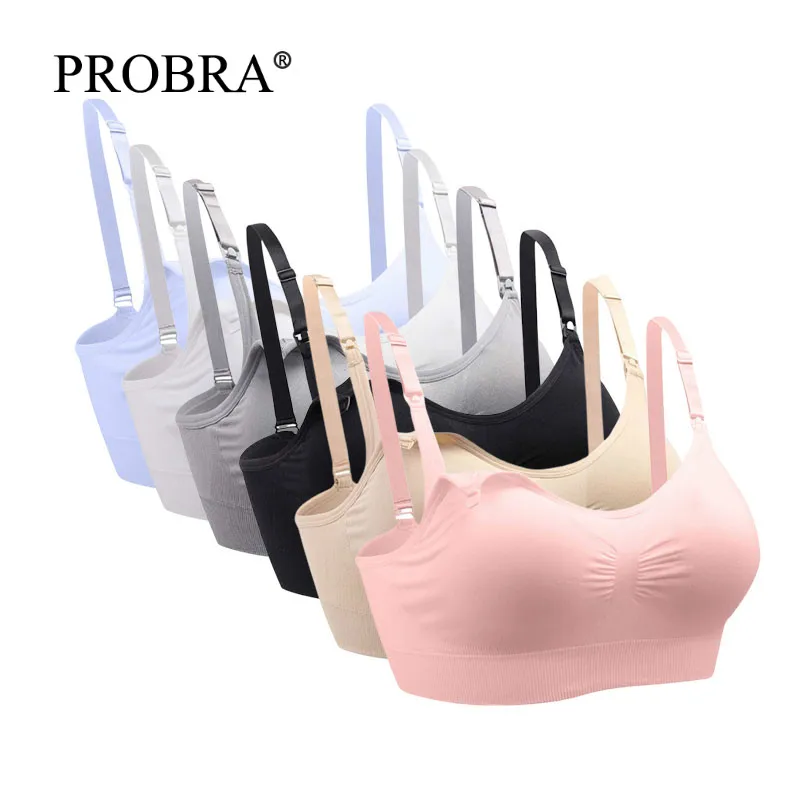2 Colour/Sets Cheap Maternity Nursing Bras soutien gorge allaitement Pregnancy Clothes for feeding Top Bra Underwear lactancia L | Мать и