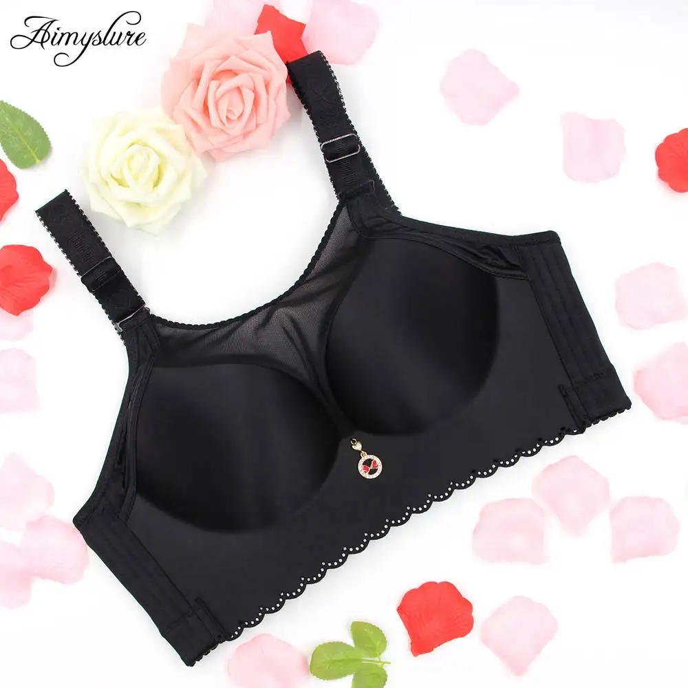 Сексуальный бесшовный бюстгальтер без косточек плюс размер Пуш Ап C D E чашка