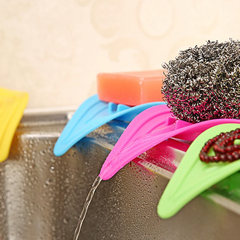 Кольцо листья Мыло коробка анти скольжения слив чистой мыльница кухонный