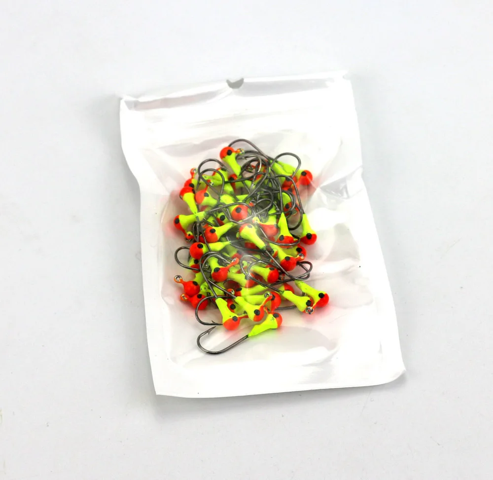 2018 Новый 50 шт./упак. рыболовные Крючки приманки крючки свинцовые ловля джиг