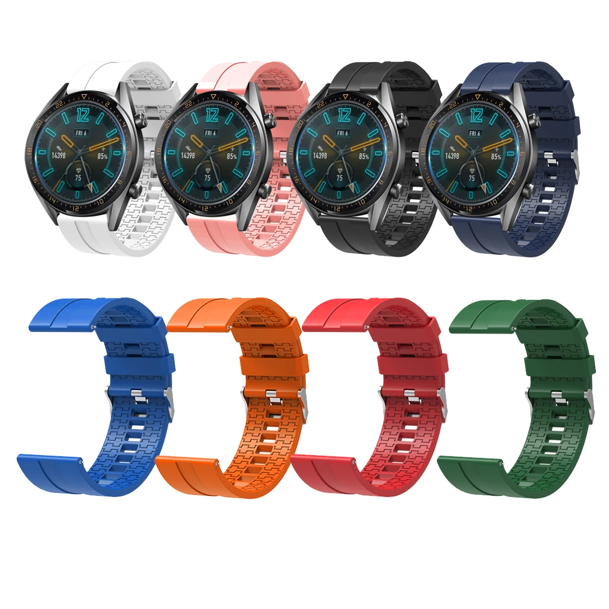 Ремешок силиконовый быстросъемный 22 мм для часов Huawei 2 GT Magic Dream Huami Amazfit браслет