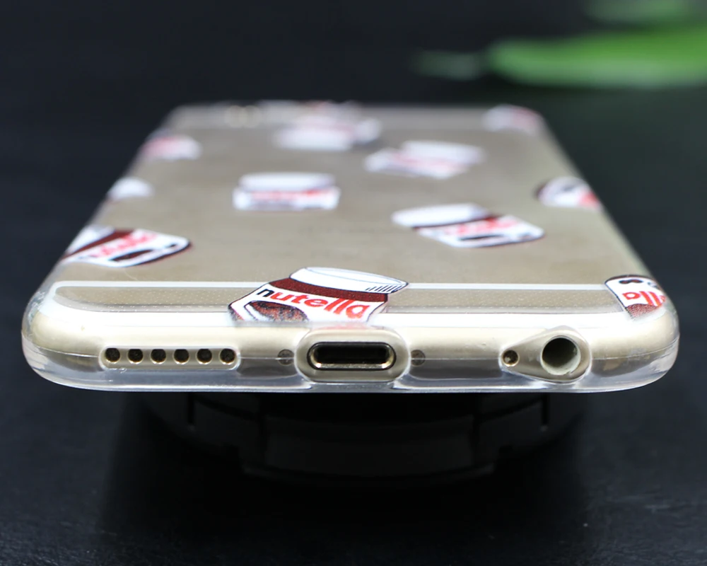 Nutella Сердце чехол для iPhone 5 5S 6 6 S 7 Plus чехол s пончики для samsung Galaxy S3 S6 S7 край S8 плюс J5 A5 Grand Prime чехол