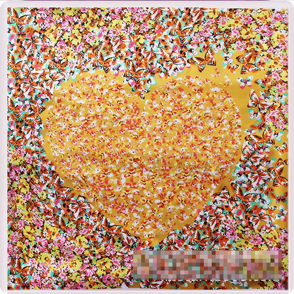 90 см * 2017 Высокое качество Большой размер имитация шелка шарф мультфильм кошка