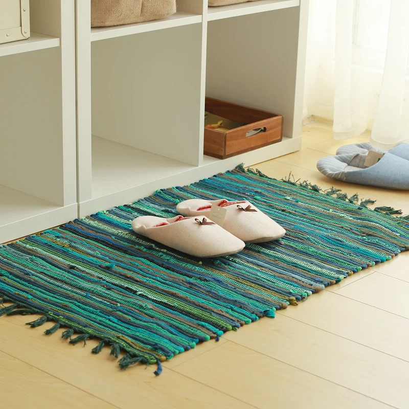 Kilim однотонный ковер для ванной комнаты из 100% хлопка геометрический индийский в