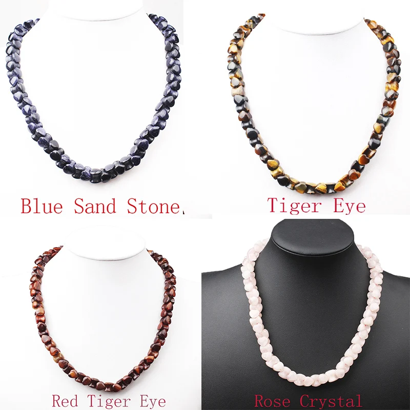 2017 Hi-Q N Natural Stone Beads Heart Necklaces Women Chain 45CM Choker Necklace Pendants Charm Bohemian jewelry | Украшения и